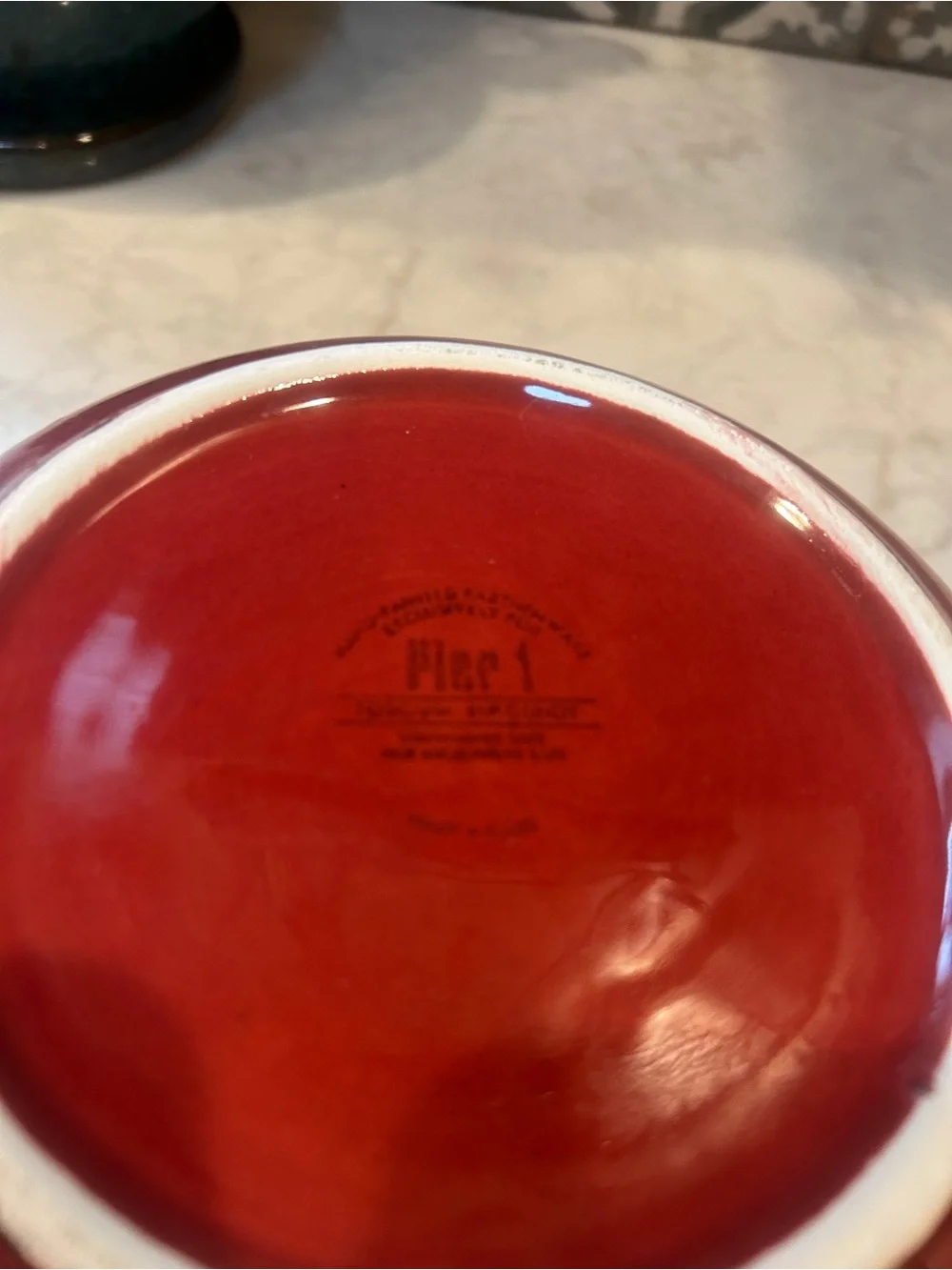 RARE- PIER 1 VTG DISCONTINUED MIXING BOWLS- SET OF 2-EUC